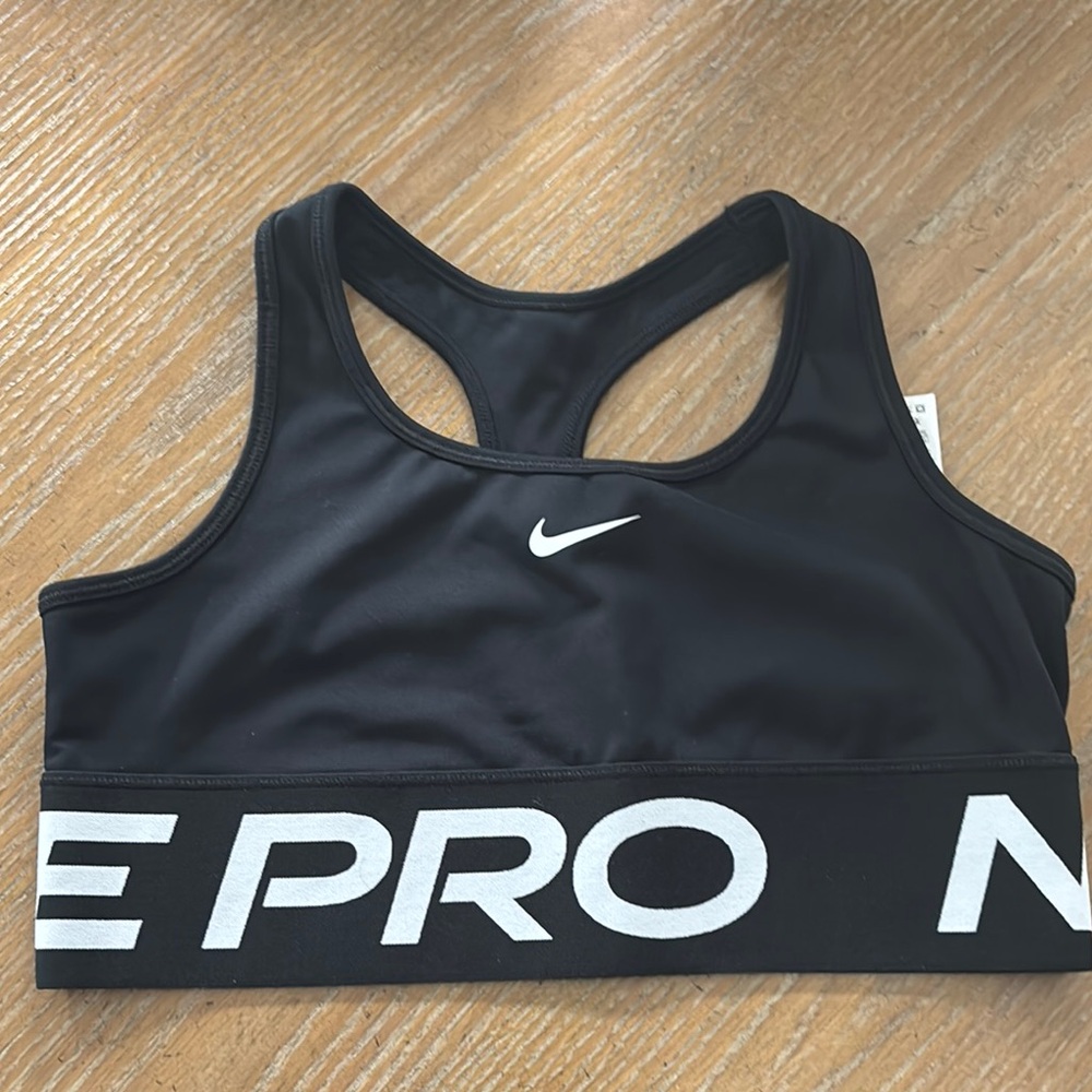 Nike Black and White Sports Bra Intimates